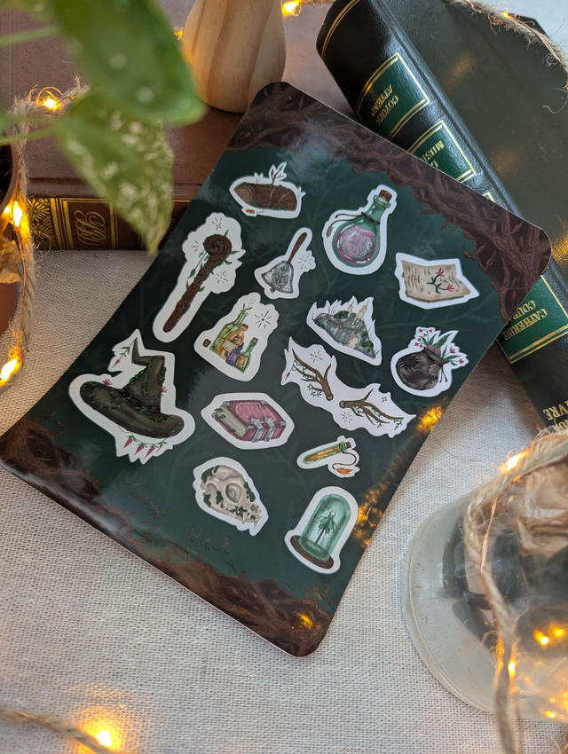 Planche Stickers Forest Witch