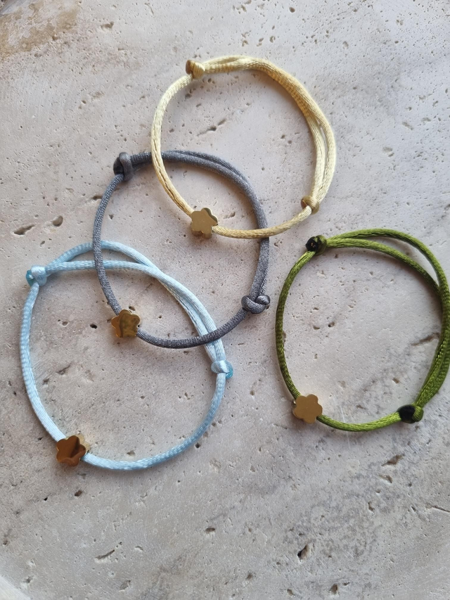 Satinarmband Flower