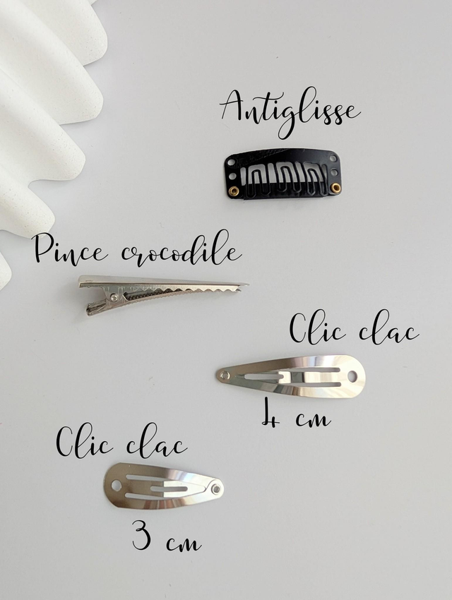 Lot de barrettes noeud Romie