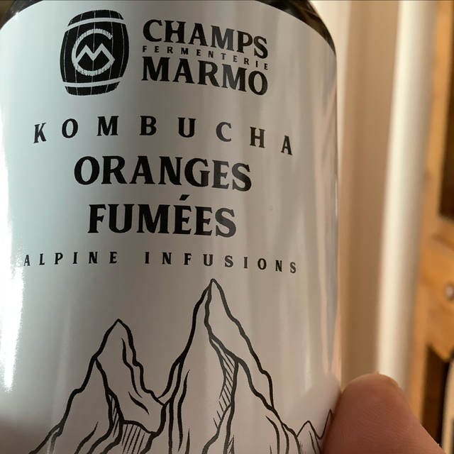 Kombucha orange fumé