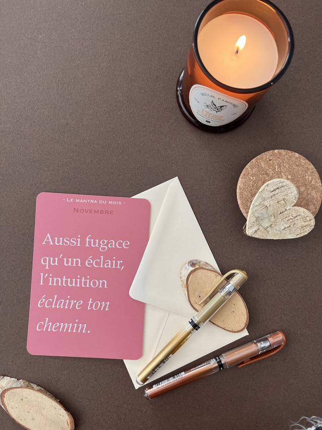 Carte de vœux "Mantra" novembre