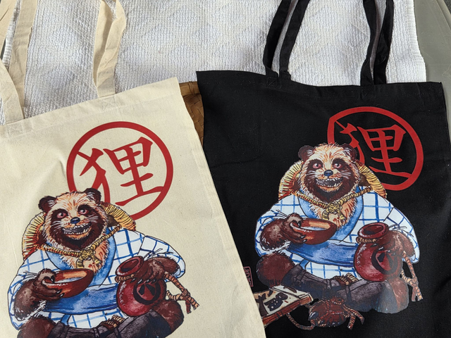 Tote-Bag Dragon Tanuki