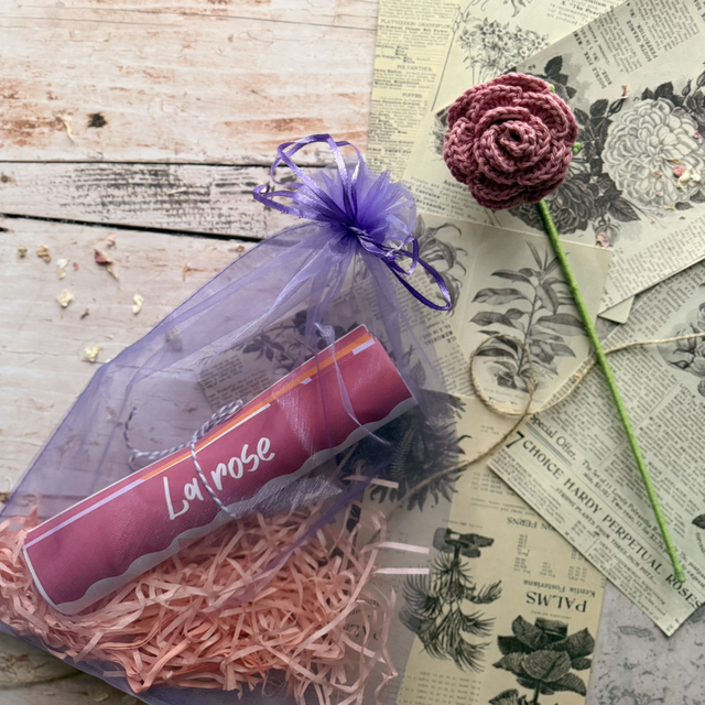 Kit crochet – La rose (personnalisable)