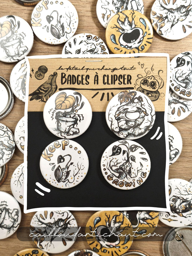 Badges mandragores X4