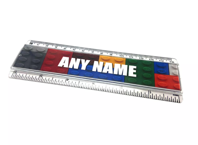 Personalised Ruler - Any Name - Lego