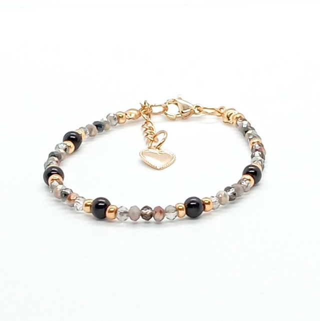 DAHLIA NOIR Bracelet fait main