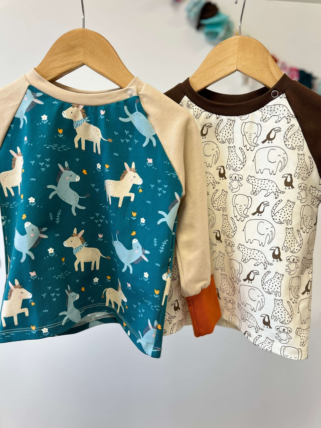 T-shirt manches longues «Animaux doux»