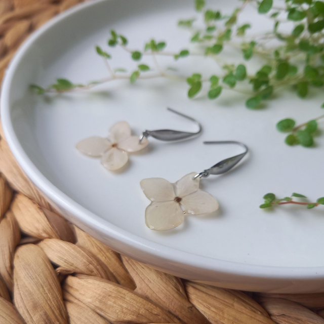 Boucles d'oreilles ∙ argenté ∙ Soliflora Hortensia 