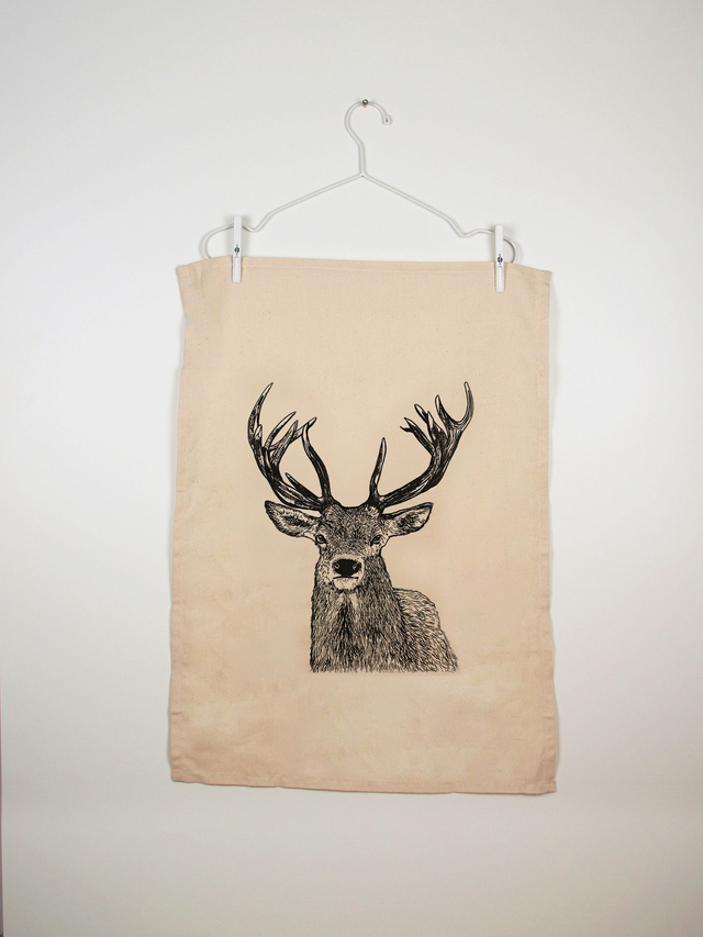 Hirsch Geschirrtuch 