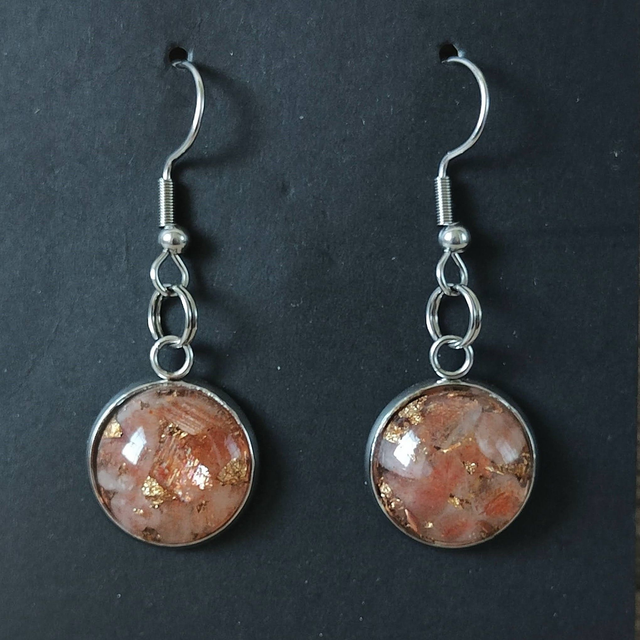 Boucles d&#039;oreille pierre du soleil 