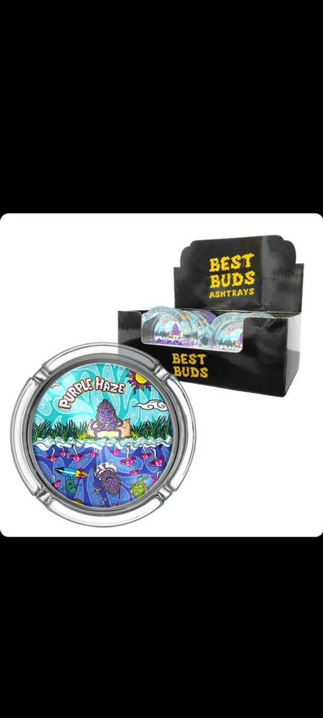 Best Buds Glass Ashtray Purple Haze

