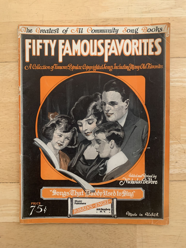 Fifty Famous Favourites Songs That Daddy Used to Sing Song book