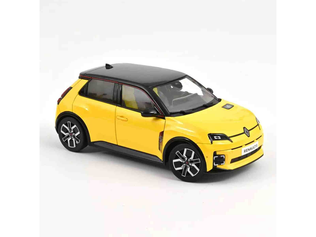 Renault 5 E-Tech Electrique 2024 Jaune Pop et Noir Norev 185500 1/18