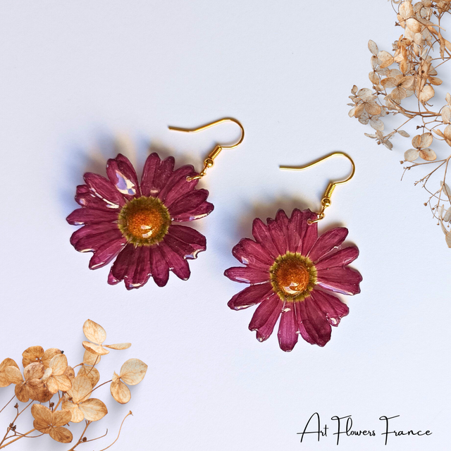 Boucles d'oreilles Marguerite du Cap