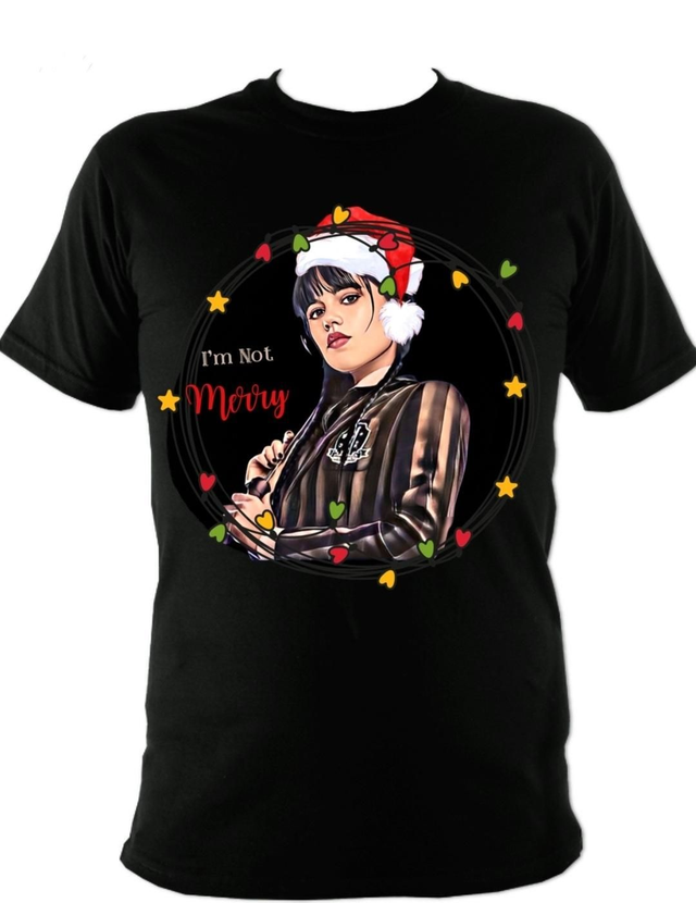 Wednesday Addams (Jenna Ortega) Christmas T-shirt
