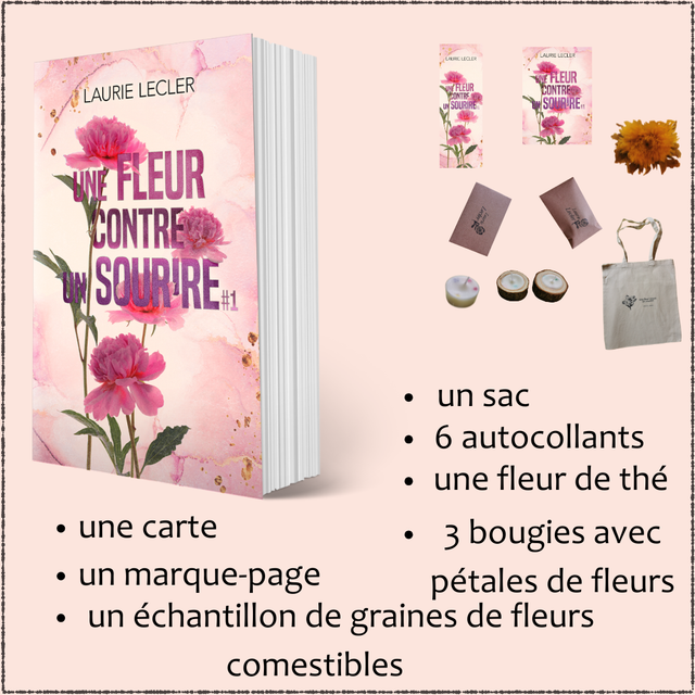 C. Une fleur contre un sourire #1