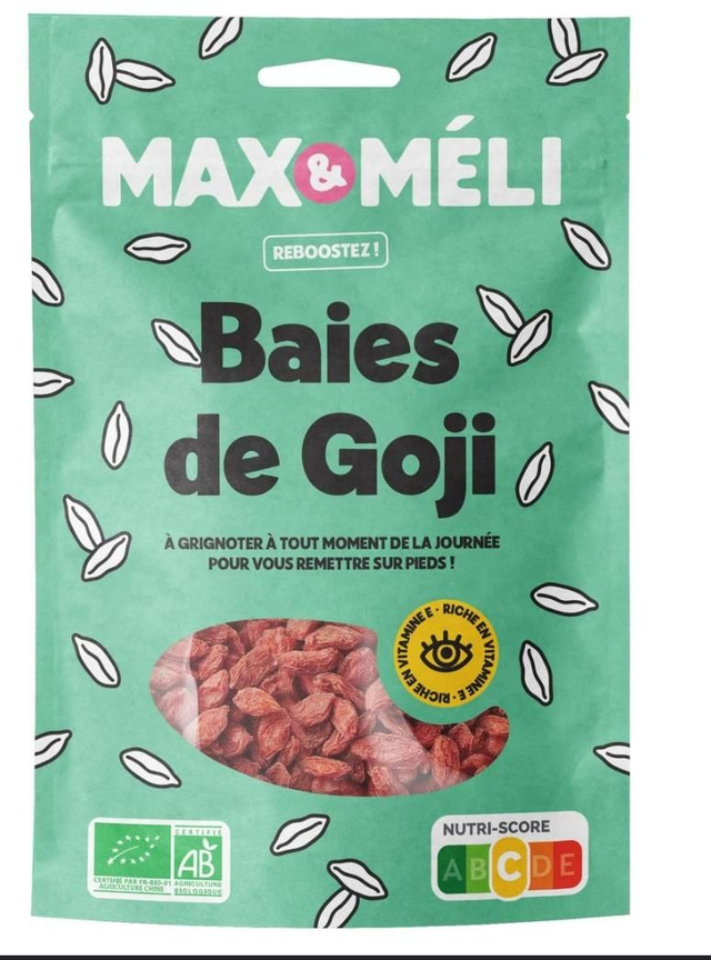 Baies de Goji Séchées Bio 250g | Max &amp; Méli