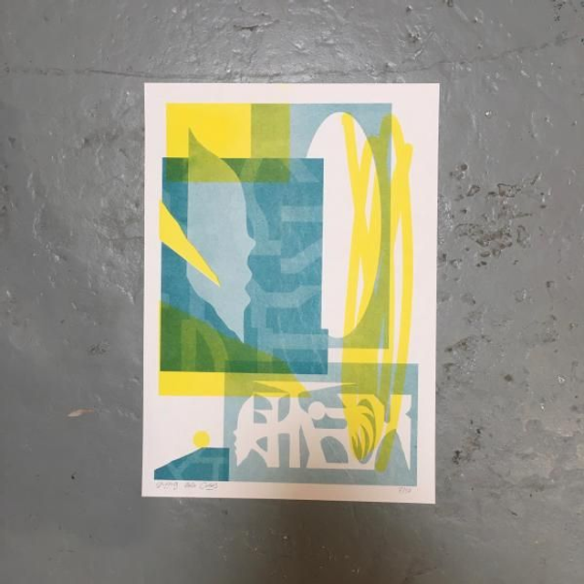 GODDOG - Risographie - A3 - 50ex - Signé