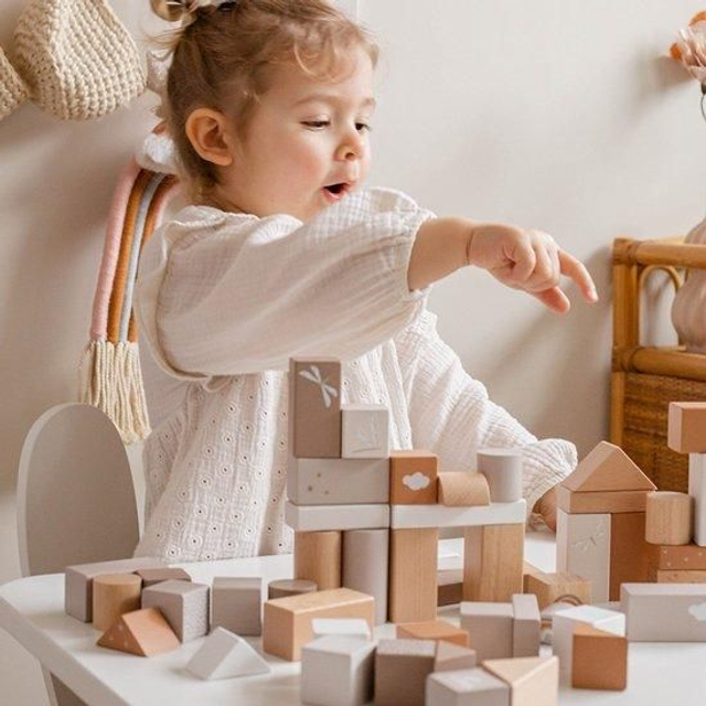 Bloc de construction en bois 