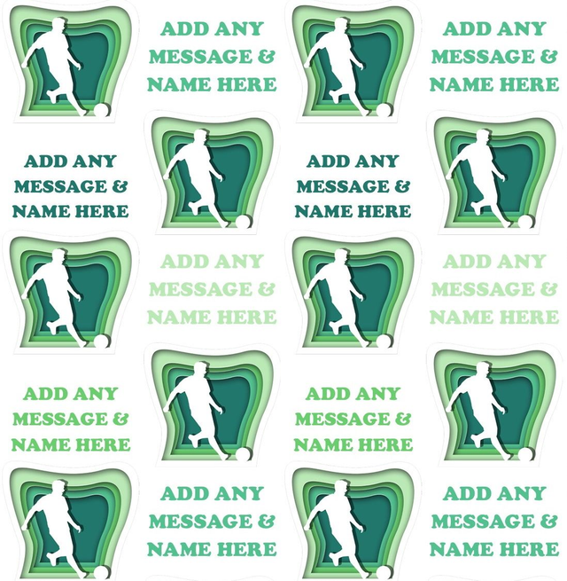 Football personalised gift wrapping paper