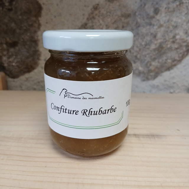 Confiture de rhubarbe 100g Haute Loire 