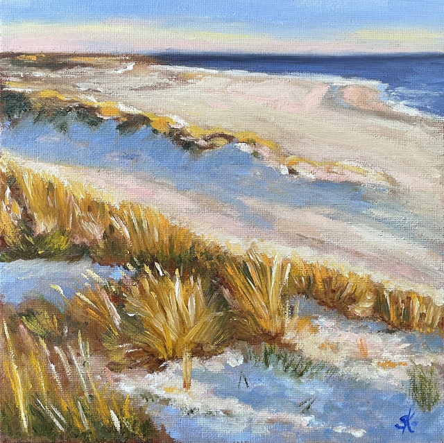 Abendstimmung auf Sylt - Feine Ölmalerei für dein Zuhause