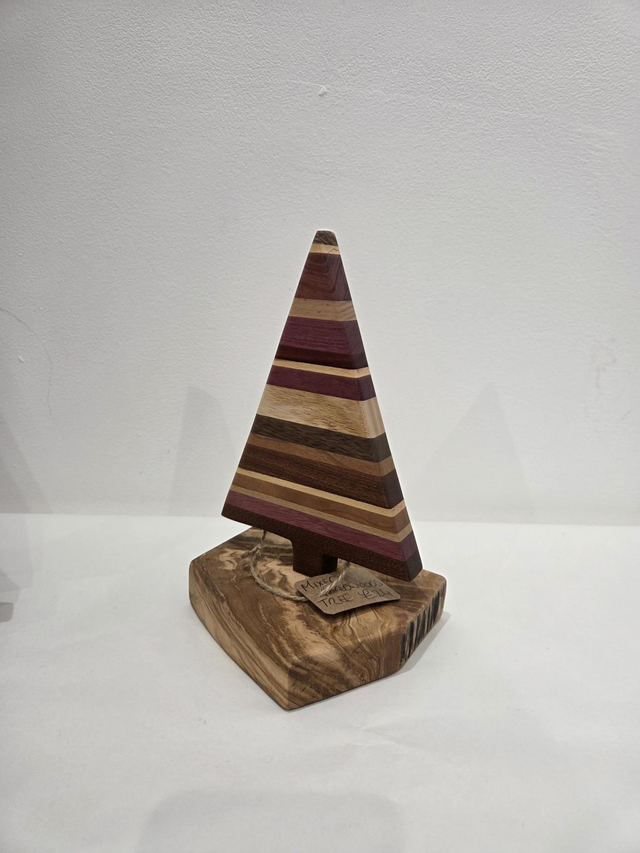 Mixed Hardwood Freestanding Wooden Christmas Tree - AH-018