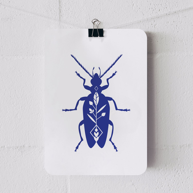 CARTE CAPRICORNE BLEU