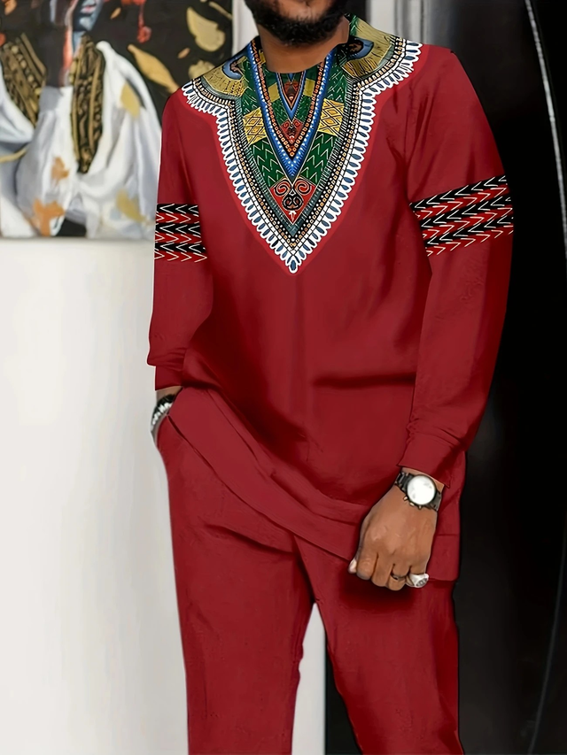 Men's 1 Set African Dashiki Suit