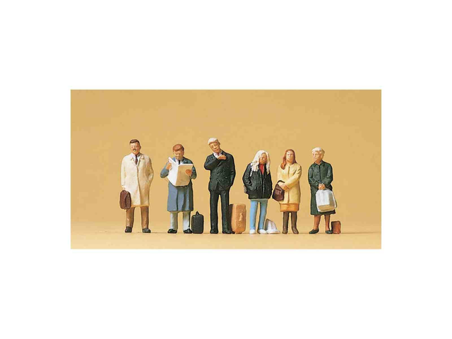 voyageurs en attente Preiser 10411 H0