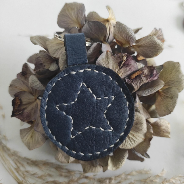 Porte clés Étoile en cuir 