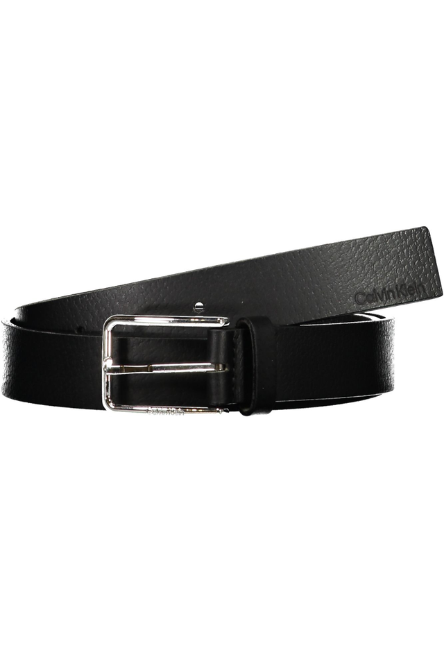 CALVIN KLEIN CINTURA IN PELLE UOMO NERO