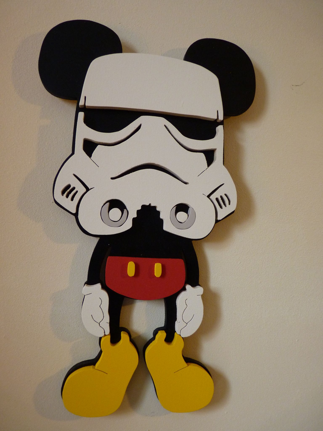 Mickey Stormtrooper - 16x28 cms