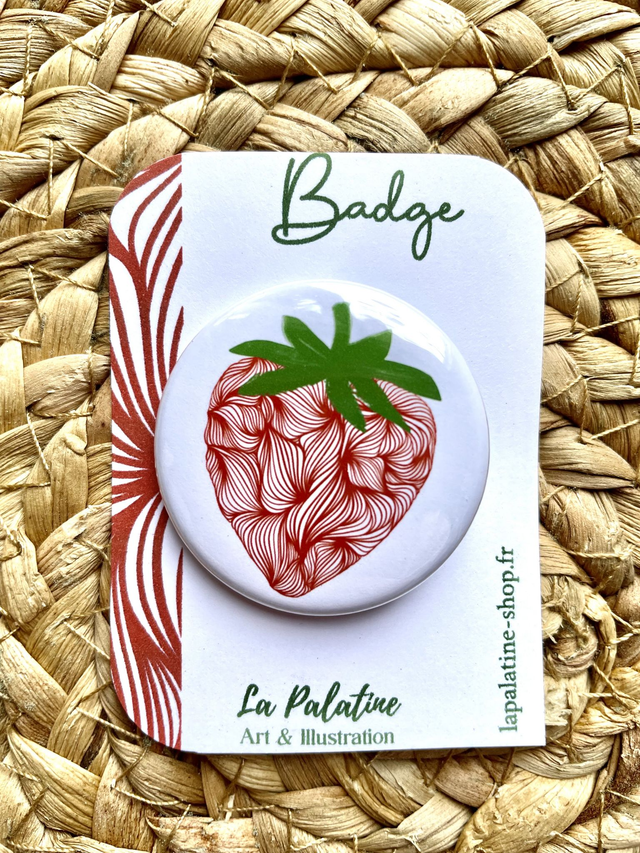 Badge fraise
