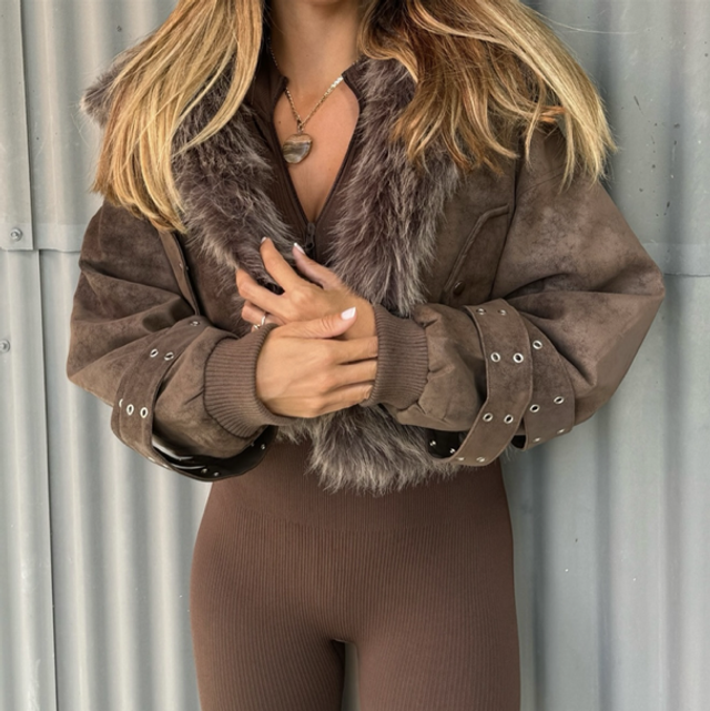 CHAQUETA BARCELONA MARRÓN 