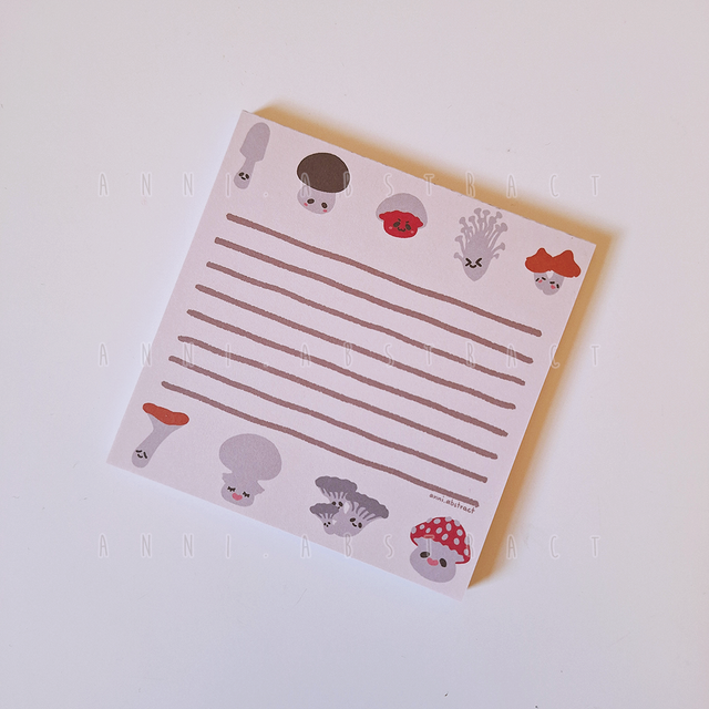 Original Art | "Funky Little Shroom Friends" Notepad