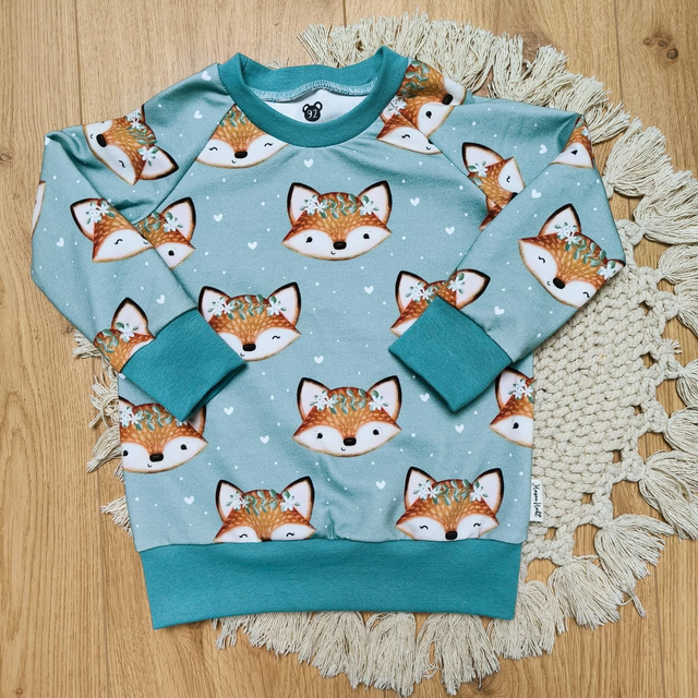 Reglan Pullover Füchse Gr.92