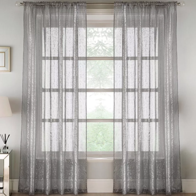 Pandora Grey Voile Panels (Pair)