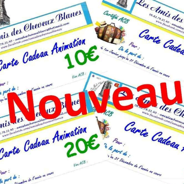 Carte Cadeau Animations ACB 