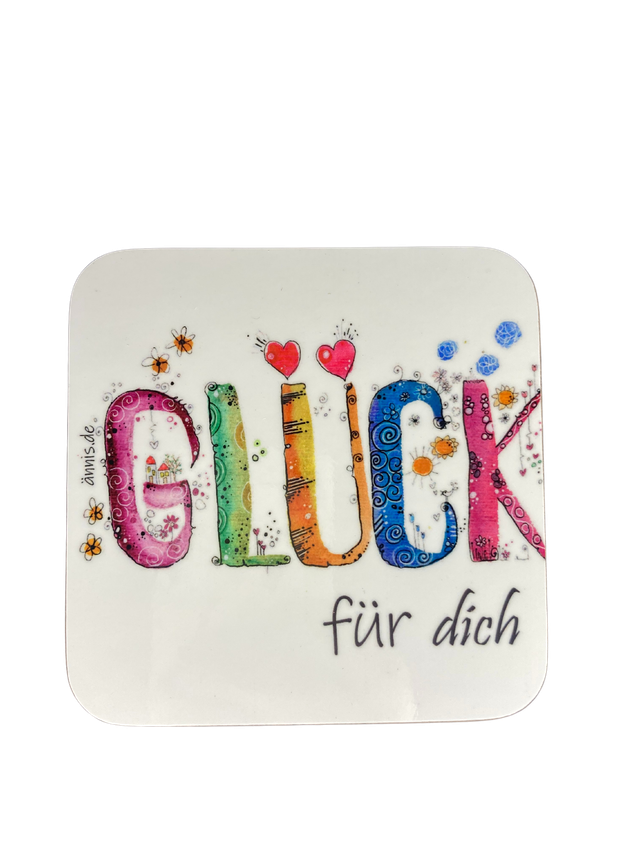 Untersetzer "Glück für dich"