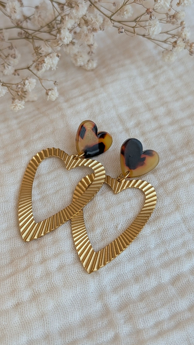 Boucles d'oreilles THELMA tortoise