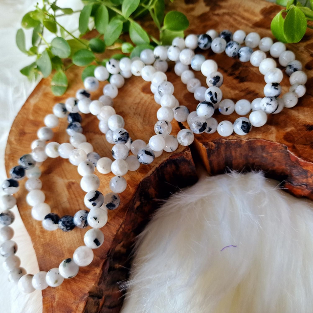 Rainbow Moonstone 8mm Beaded Bracelet 