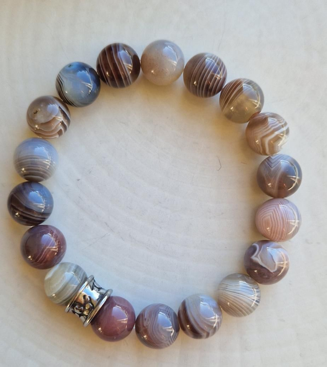 Bracelet AGATE BOTSWANA 10mm