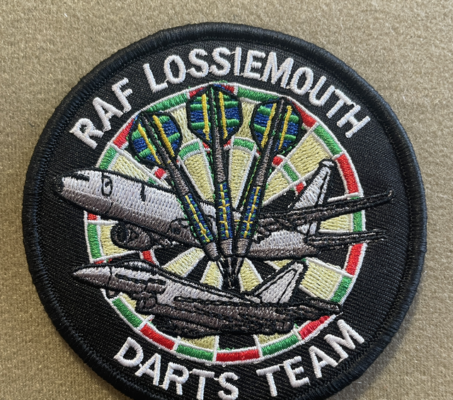 RAF Lossiemouth Darts Team Patch 