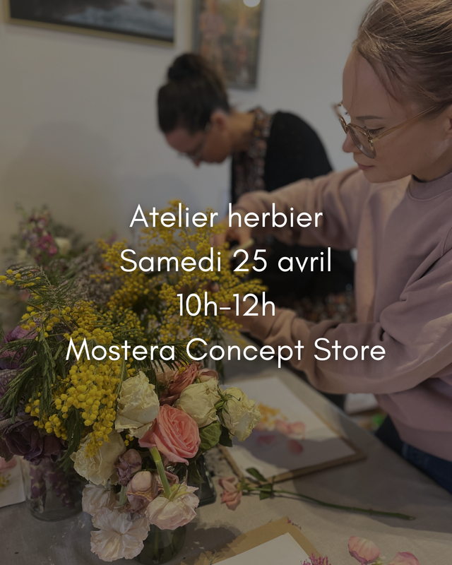 Atelier création d'herbier - samedi 25 avril à 10h