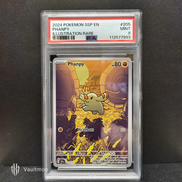 2024 Phanpy 205/191 Surging Sparks Illustration Rare PSA 9 MINT
