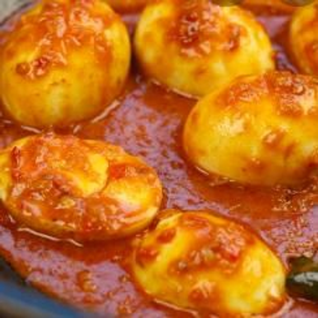 Sambal Goreng Ei of Spiegelei