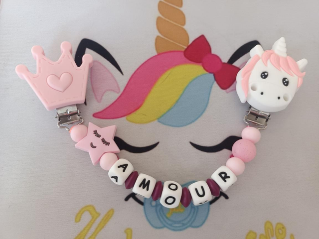 Attache doudou Étoile visage