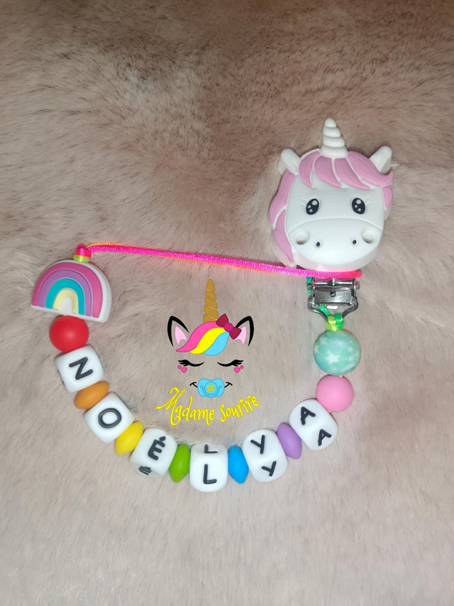 Attache Tétine Arc-en-ciel