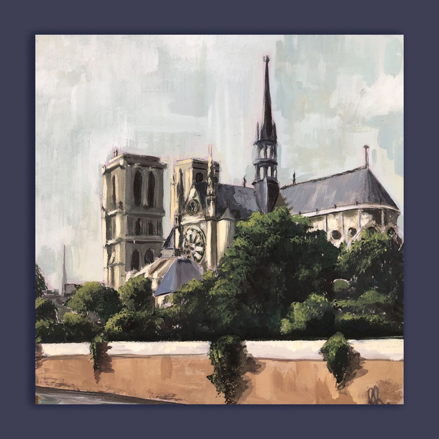 petit tableau Paris 6 20X20 